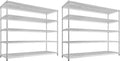 REIBII 55.5" W Storage Shelves 3200LBS Metal Shelving 5 Tier Wire Shelving by REIBII