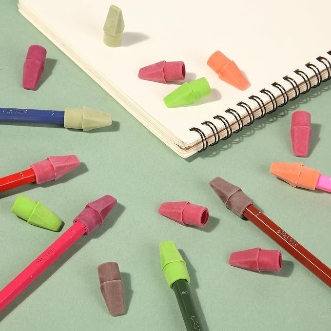 Mr. Pen- Pencil Erasers Toppers, 120 Pack, Late Harvest Color Scheme | Latex - Image 8