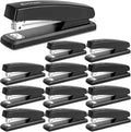EXTRIC Staplers for Desk Black Stapler Heavy Duty 12 PK 25 Sheet Capacity by EXTRIC