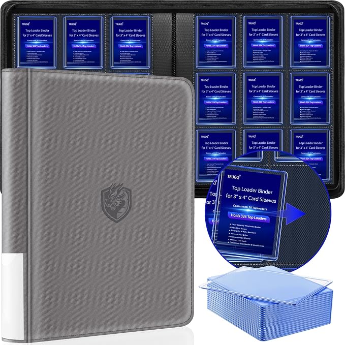Toploader Binder Holds 324 Toploaders by TRUGQCardGuardians