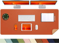 AFIING Cork Desk Mat 47" x 23.6", Dual-Sided Natural Cork & PU Leather Desk Pad by AFIING