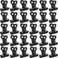 Boao 100 Pieces Metal Clips 0.87 Inch Black Mini Hinge Clips Small Binder Paper by Boao