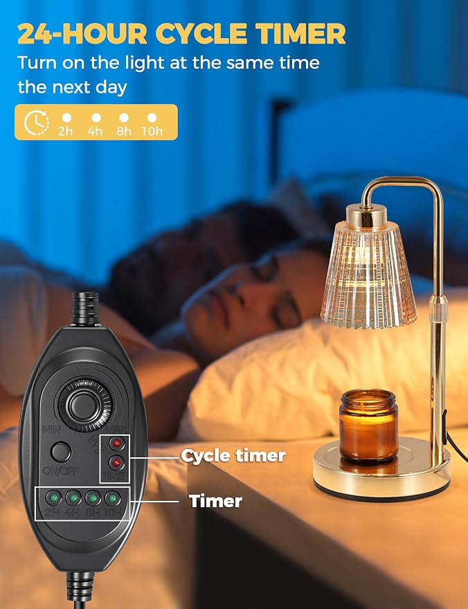 GODONLIF Gold Candle Warmer Lamp - Image 4