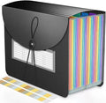 Accordion File Organizer Expanding File Folders, 25 Pockets Document Organizer by Vanulee