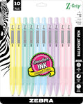 Zebra Pen Z-Grip Retractable Ballpoint Pen, Smooth-Flowing Black Ink, 1.0mm by ZebraPen