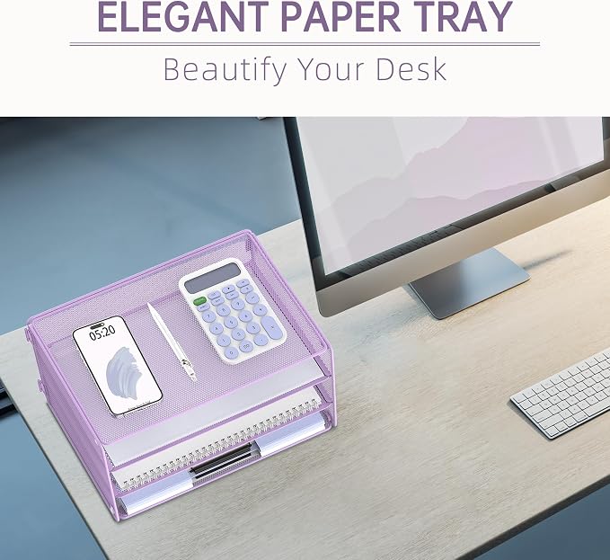 DALTACK 3 Tier Letter Tray Paper Organizer - Image 3