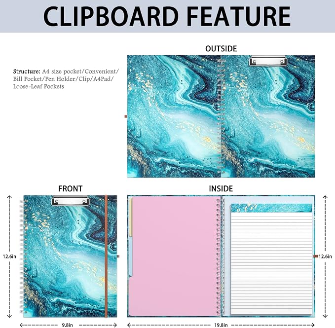 Rimilak Spiral Clipboard Folio - Image 2