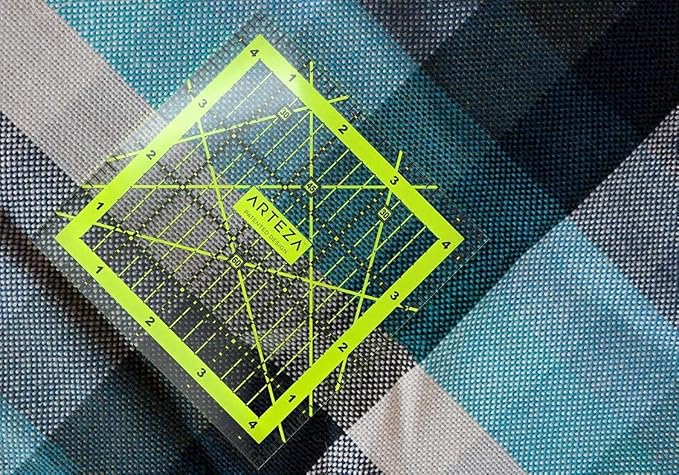 ARTEZA Quilting Rulers Set of 4, Acrylic Square Quilting Rulers - Image 2