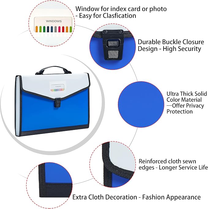 Legal Size 13-Pockets Expanding File Folder - Image 3