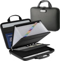 Fireproof Document File Organizer Bag, Hard Case Fireproof Waterproof Important by Zanoal