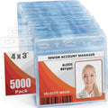 Mifflin-USA Card Protector Quick Load Horizontal No Zipper Name ID Badge Holder by MIFFLIN