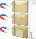 MINDEPOT Magnetic Wall File Organizer, Hanging Wall Mounted File Folder Binder by MINDEPOT