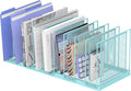 9-Section Desk File Organizer, Vertical File Holder, Mesh Desktop File Folder by JMHUD