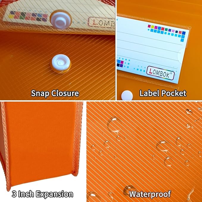 YoeeJob Plastic File Folders Legal Size 2 Pcs, Expandable Document Folder - Image 5