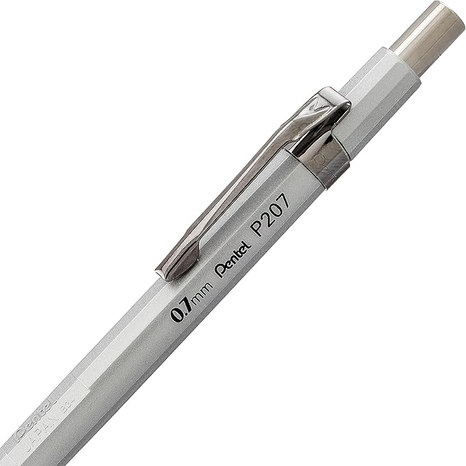 Pentel Sharp Mechanical Pencil, Medium Line, Metallic Barrel - Image 4