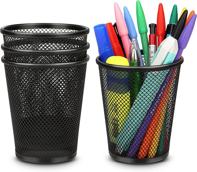 Smgmg Pen Holder for Desk, Pencil Holder for Desk, 4 Pack Pencil Cup for Pen - Image 6