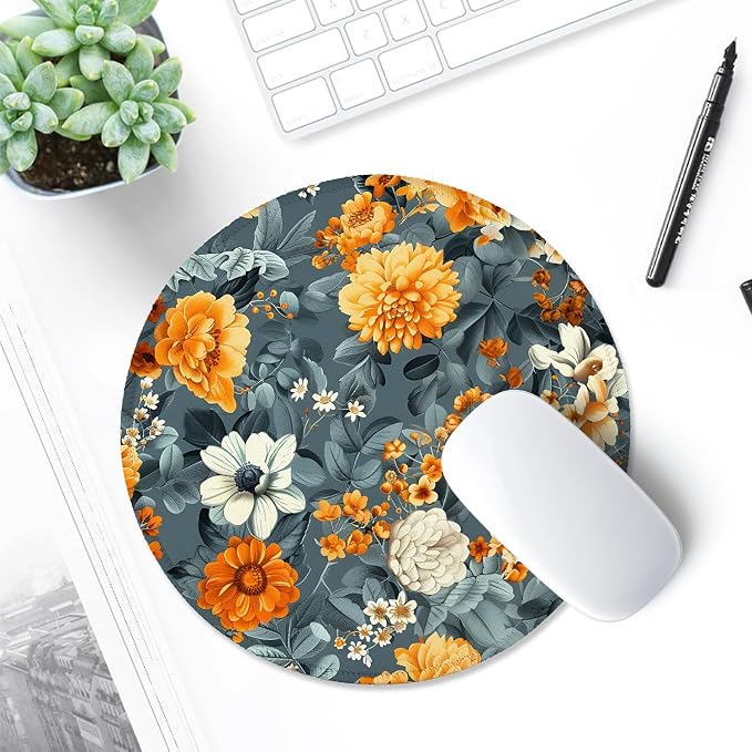 ITNRSIIET Round Mouse Pad with Stitched Edge Premium-Textured Waterproof - Image 6