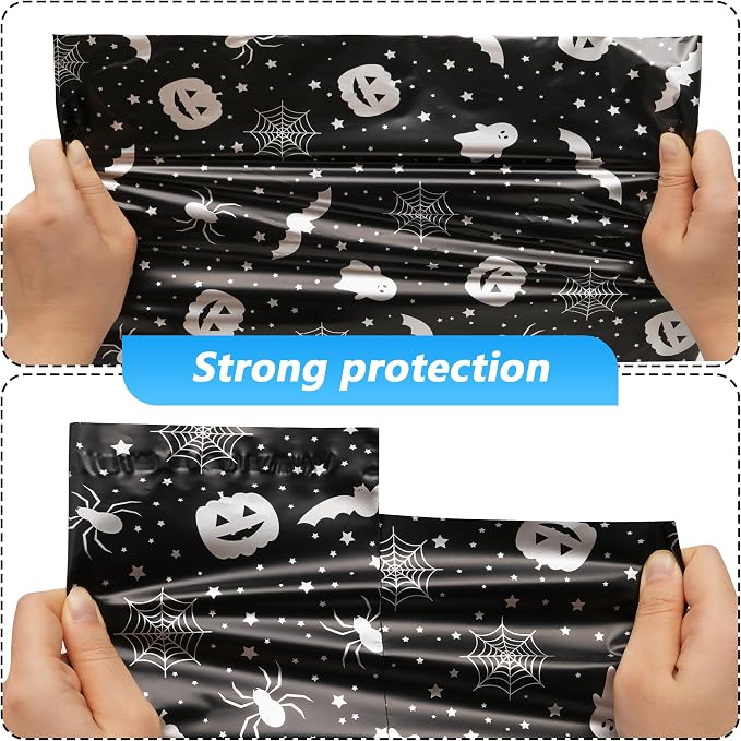 Halloween Poly Mailer 10x13 Inch 25 Pcs, Waterproof and Tear-Resistant Shipping - Image 4