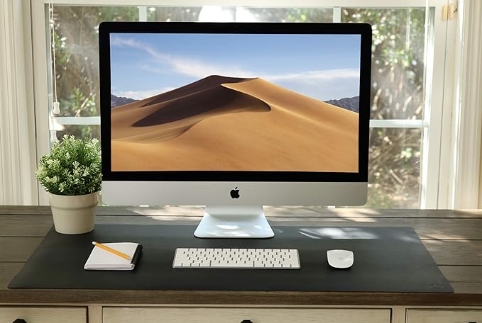 Vine Creations Leather Desk Mat Large 32" x 17", Desk Protector Mat, PU Leather - Image 6