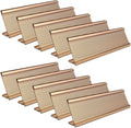 10 Pack 2" x 8" Aluminum Desk Name Plate Holder, Office Name Plate Holder by Unknown