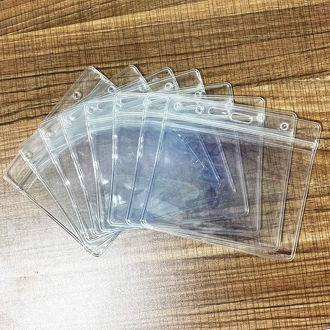 15 Packs Extra Thick Horizontal ID Card Name Tag Badge Holder - Image 5
