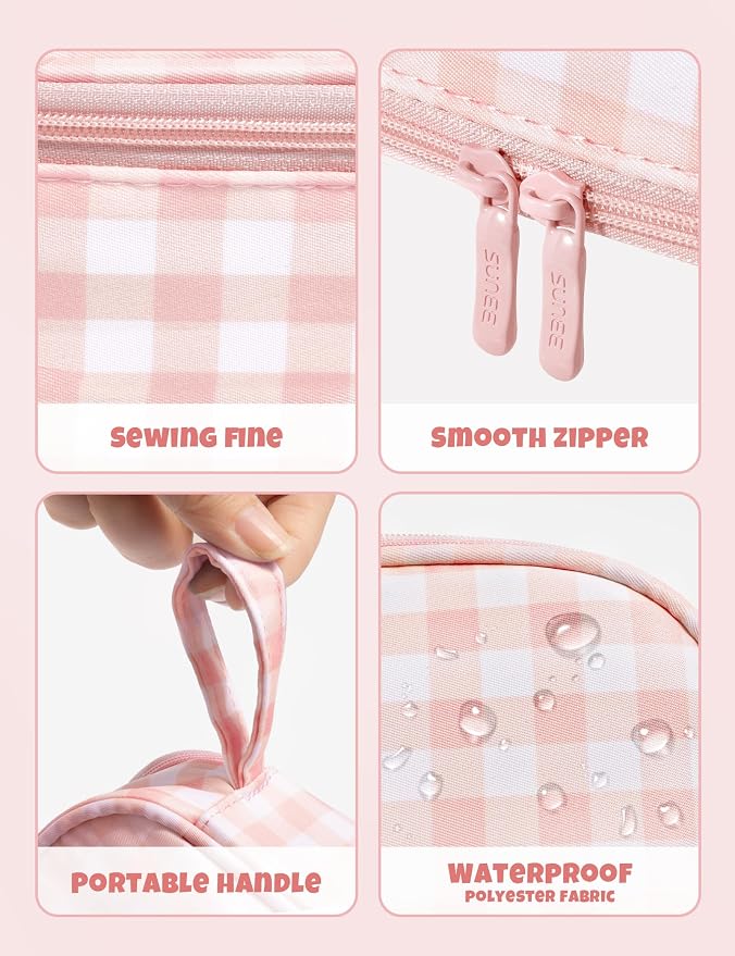 SUNEE Cute Pencil Case, Large Colored Pencil Pouch, Aesthetic Pen Bag - Image 6