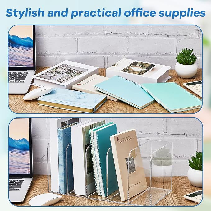 Suzile Clear Acrylic Magazine File Holder - Image 3