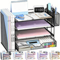 OPNICE Desk Organizers and Accessories, 4-Tier Workspace Desktop File Organizer by OPNICE