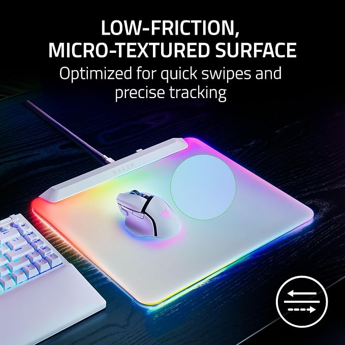 Razer Firefly V2 Pro Fully Illuminated RGB Gaming Mouse Mat: Backlit Design - Image 6