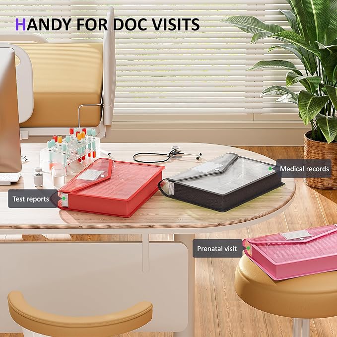 ThinkTex Plastic Expanding File Folder, Transparent Envelopes - Image 7