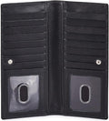 Long Wallet for Men Women Real Leather Bifold RFID Stylish Slim Handmade 2 ID by WiseOwlAccessories