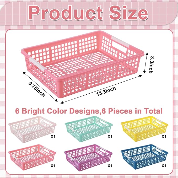 gisgfim 6 Pack Plastic Turn in Paper Trays - Image 2