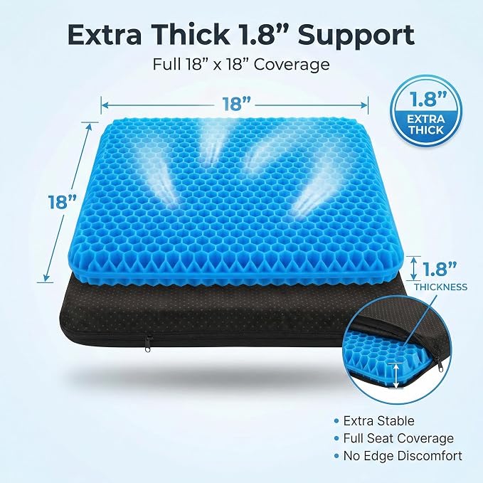 Extra Thick Large Pure Gel Seat Cushion - Image 2