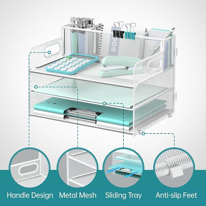 SUPEASY 3 Tier Desk Organizer - Image 3