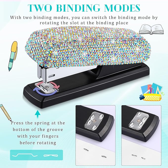 Yexiya AB Color Sparkle Bling Stapler - Image 3
