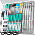 Nicpro 36PCS Blocky Gear Mechanical Pencil Set, Art Drawing Pencils 0.3 0.5 0.7 by Nicpro