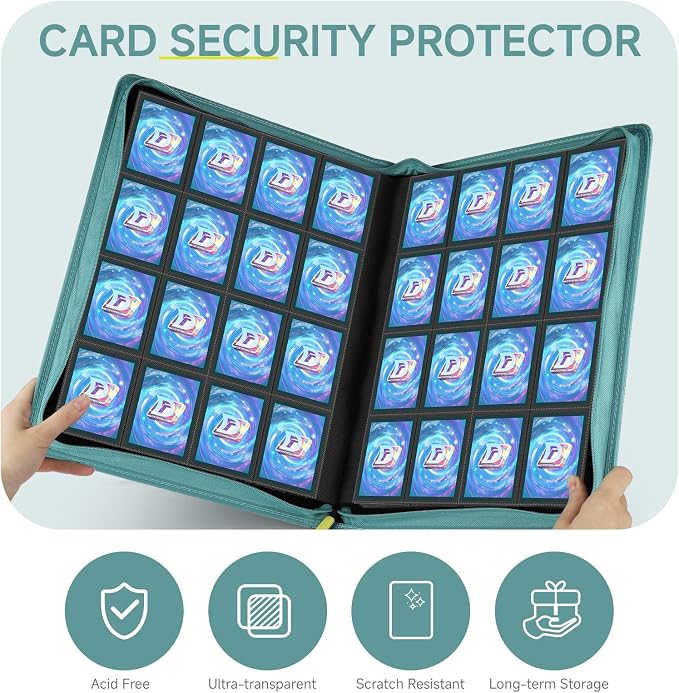Card Binder with 1024 Cards, 16 Pocket Trading Card Binder Includes 32 Page - Image 6