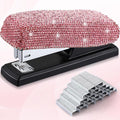 Yexiya Pink Sparkle Bling Stapler by Yexiya