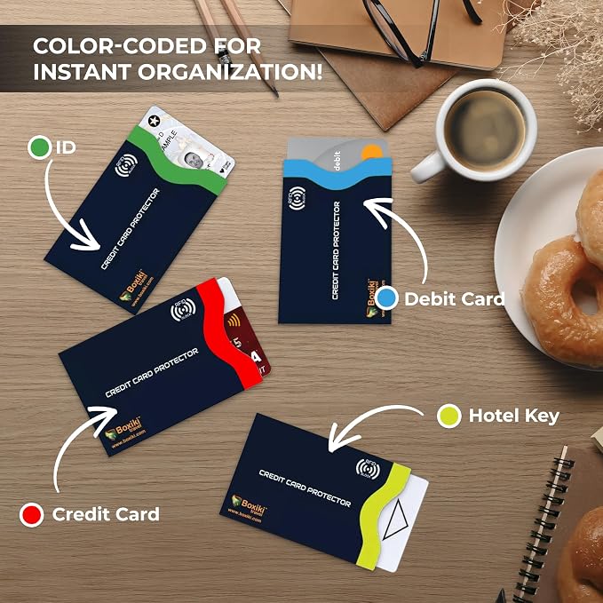 Boxiki Travel RFID Blocking Sleeves, Set - Image 4