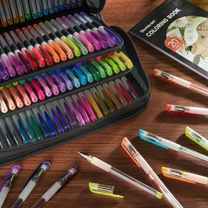Shuttle Art Gel Pens, 130 Colors Gel Pen - Image 7