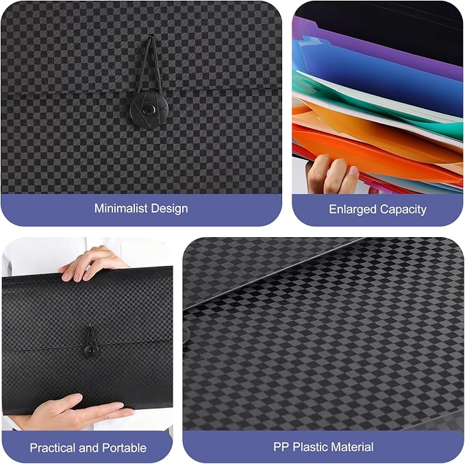 13 Pocket Expanding File Organizer, Accordion Document Folder - Image 4