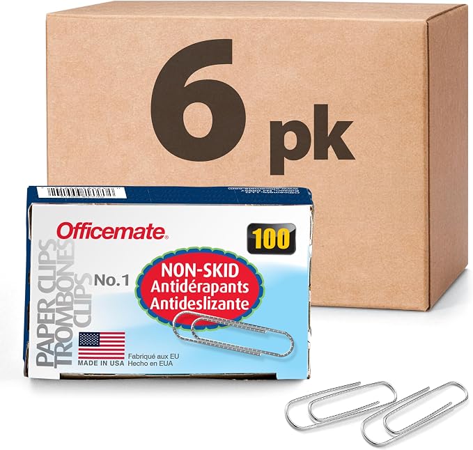 Officemate Premium #1 Paper Clips, 600 Paper Clips by Officemate