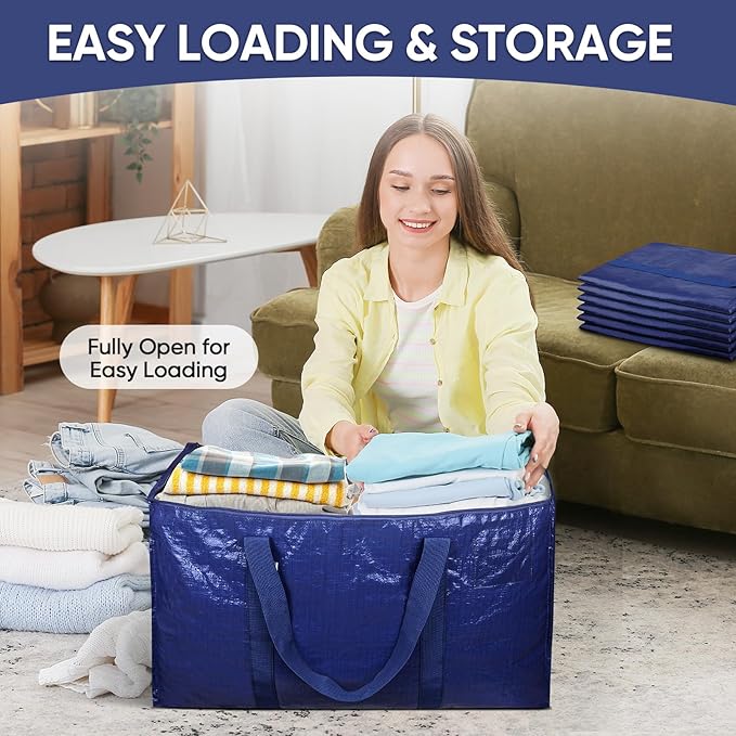 TICONN 4 Pack Extra Large Moving Bags Heavy Duty - Image 7