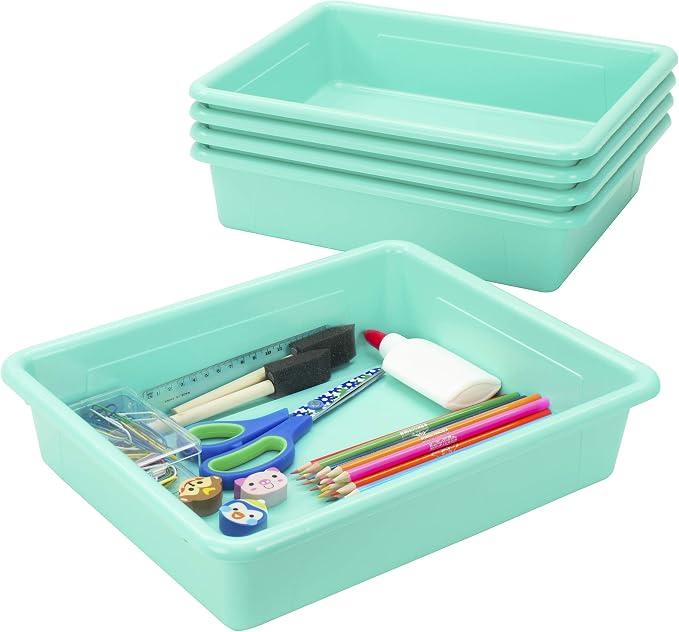 Storex Letter Size Flat Storage Tray – Organizer Bin - Image 4