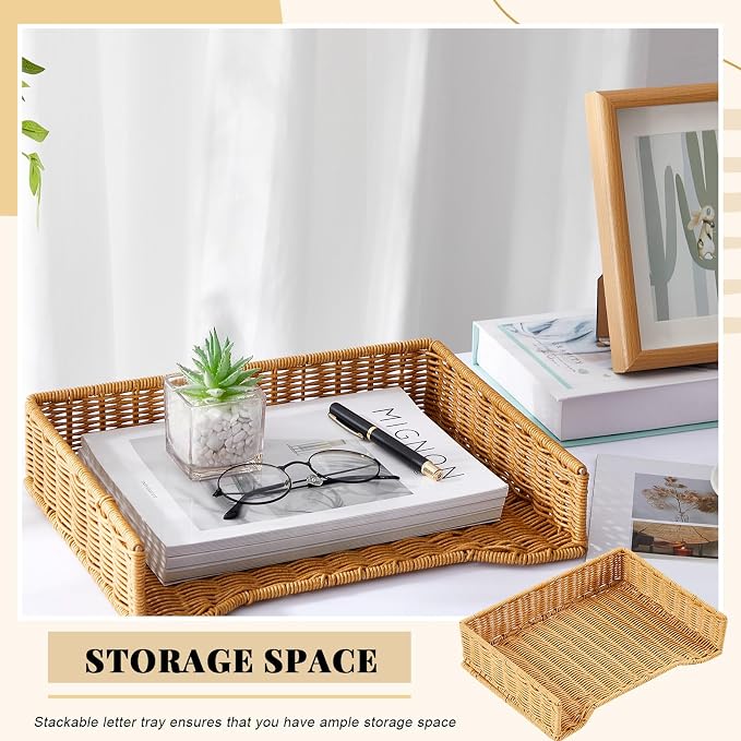 Yeaqee 2 Pcs Paper Tray Organizer - Image 6