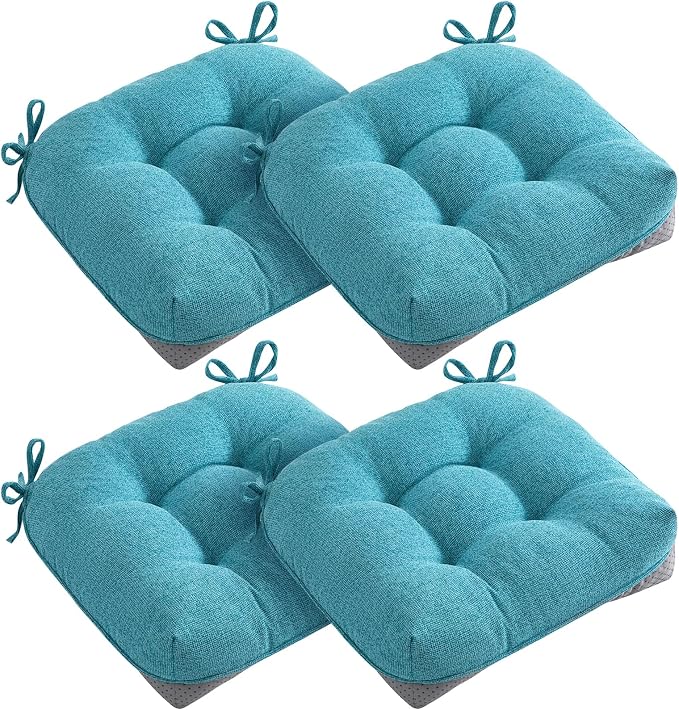 MAGIC ELEPHANT Chair Cushions for Dining Chairs, Memory Foam Kitchen Chair by Magicelephant