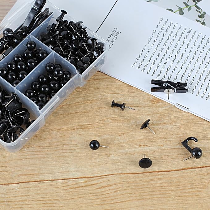 Utron 235 Pcs Push Pins Set, Thumb Tacks, Push Pins - Image 7