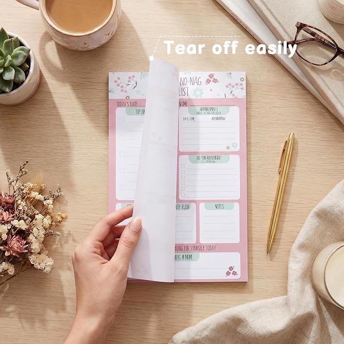 Eaasty 2 Pcs 120 Sheets Mom's No-nag to-do List, Tear-Off 6 x 9 Sheet Pad - Image 5