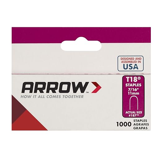 Arrow Fastener 187 Genuine T18 Staples, 7/16 Inch Leg Length, 3/16-Inch Crown - Image 4
