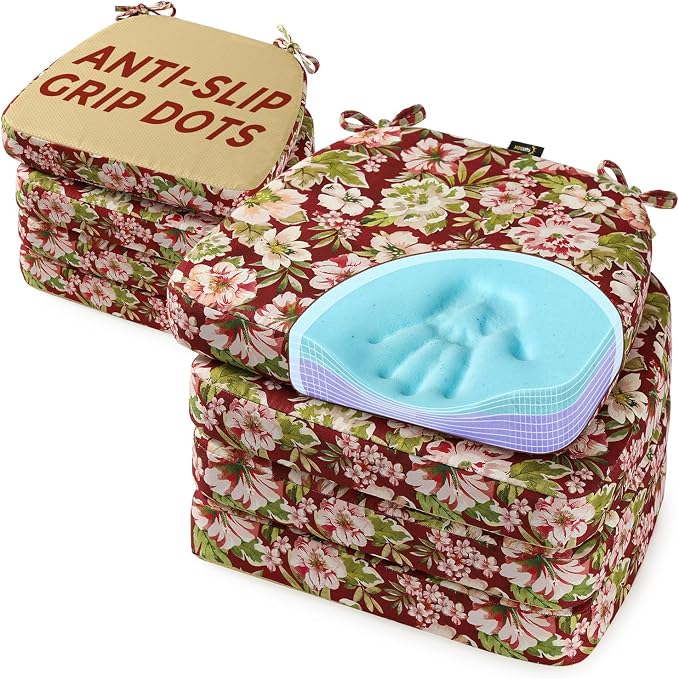 SUNROX Cooling Gel Memory Foam Chair Cushions, 2.6" Thick U-Shaped Dual-Layer by SUNROX